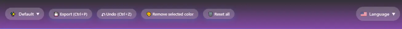 Menu top